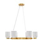 Savoy House Isla Blanca 1-3170-6-322 6-Lights 360W Warm Brass Chandelier