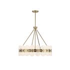 Savoy House 1-3605-6-127 Bancroft 6-Lights 60W Noble Brass Incandescent/LED Chandelier
