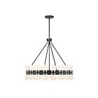 Savoy House 1-3605-6-89 Bancroft 6-Lights 60W Matte Black Incandescent/LED Chandelier