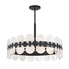 Savoy House Boca 1-3720-6-89 6-Lights 360W Matte Black Chandelier