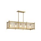 Savoy House 1-3802-5-322 Jacobs 5-Lights 300W Warm Brass Linear Chandelier