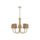 Savoy House 1-3960-5-322 Ashbury 5-Lights 60W Warm Brass Incandescent/LED Chandelier