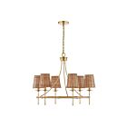Savoy House 1-3961-6-322 Ashbury 6-Lights 60W Warm Brass Incandescent/LED Chandelier