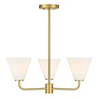 Savoy House 1-4013-3-322 3-Lights 180W Warm Brass Chandelier