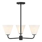 Savoy House 1-4013-3-89 3-Lights 180W Matte Black Chandelier