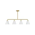 Savoy House 1-4014-4-322 4-Lights 240W Warm Brass Chandelier