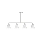 Savoy House 1-4014-4-SN 4-Lights 240W Satin Nickel Chandelier
