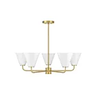Savoy House 1-4015-5-322 5-Lights 300W Warm Brass Chandelier