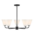 Savoy House 1-4015-5-89 5-Lights 300W Matte Black Chandelier