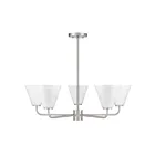 Savoy House 1-4015-5-SN 5-Lights 300W Satin Nickel Chandelier