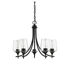 Savoy House Essentials Octave 1-4032-5-BK 5-Lights 300W Black Chandelier