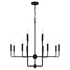 Savoy House Essentials Avondale 1-4046-12-89 12-Lights 720W Matte Black Chandelier