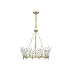 Savoy House 1-4073-6-127 6-Lights 360W Noble Brass Chandelier