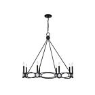 Savoy House 1-4102-8-89 Minette 8-Lights 60W Matte Black Incandescent/LED Chandelier