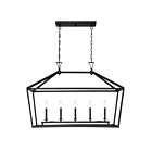 Savoy House Essentials Townsend 1-424-5-89 5-Lights 300W Matte Black Linear Chandelier