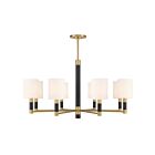 Savoy House 1-4605-8-322 Conrad 8-Lights 60W Warm Brass Incandescent/LED Chandelier