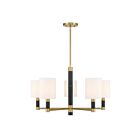 Savoy House 1-4606-5-322 Conrad 5-Lights 60W Warm Brass Incandescent/LED Chandelier