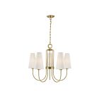 Savoy House 1-4703-5-322 Wilkes 5-Lights 60W Warm Brass Incandescent/LED Chandelier