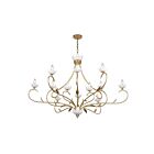 Savoy House Muse 1-5186-12-59 12-Lights 720W French Gold/White Cashmere Chandelier