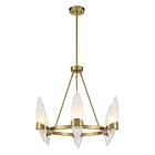 Savoy House Nouvel 1-5500-6-322 6-Lights 360W Warm Brass Chandelier