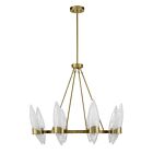 Savoy House Nouvel 1-5502-8-322 8-Lights 480W Warm Brass Chandelier