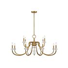 Savoy House 1-5803-12-322 Bergdorf 12-Lights 720 Watt Warm Brass Chandelier