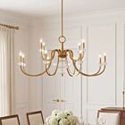 Savoy House 1-5803-12-322 Bergdorf 12-Lights 720 Watt Warm Brass Chandelier