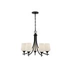 Savoy House 1-6032-5-BK Octave 5-Lights 60W Matte Black Incandescent/LED Chandelier