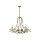 Savoy House 1-6097-8-127 8-Lights 480W Noble Brass Chandelier