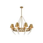 Savoy House 1-6306-8-322 Hearne 8-Lights 60W Warm Brass Incandescent/LED Chandelier