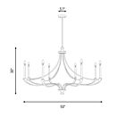 Savoy House Preserve 1-6415-8-322 8-Lights 480W Warm Brass Chandelier