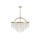 Savoy House 1-6451-8-127 Jeanette 8-Lights 60W Noble Brass Incandescent/LED Chandelier