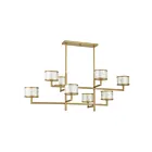 Savoy House 1-6493-8-328 8-Lights 480W Spun Gold Chandelier