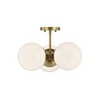 Savoy House 1-6523-3-322 Turin 3-Lights 60W Warm Brass Incandescent/LED Chandelier