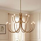 Savoy House Essentials Sorrento 1-6682-15-127 15-Lights 900W Noble Brass Chandelier
