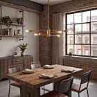 Savoy House Lyrique 1-7000-6-322 6-Lights 360W Warm Brass Chandelier