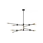 Savoy House Lyrique 1-7001-12-77 12-Lights 720W Bronze with Brass Accents Chandelier