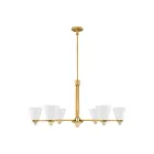 Savoy House 1-7266-6-322 6-Lights 360W Warm Brass Chandelier