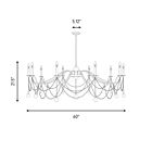 Savoy House Mariposa 1-7504-10-322 10-Lights 600W Warm Brass Chandelier