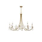 Savoy House Mayfair 1-7712-10-195 10-Lights 600W Warm Brass/Chrome Chandelier