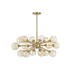 Savoy House 1-7935-18-322 18-Lights 1080W Warm Brass Chandelier