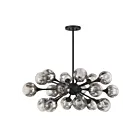 Savoy House 1-7935-18-89 18-Lights 1080W Matte Black Chandelier