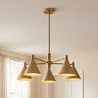 Savoy House Pharos 1-8004-5-127 5-Lights 300W Noble Brass Chandelier