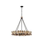 Savoy House Monarch 1-8124-8-26 8-Lights 480W Champagne Mist with Coconut Shell Chandelier