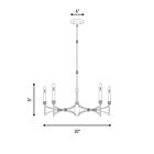 Savoy House 1-8167-5-26 5-Lights 300W Champagne Mist Chandelier