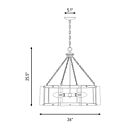 Savoy House Essentials Genry 1-8200-5-322 5-Lights 300W Warm Brass Pendant