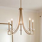 Savoy House Helen 1-8803-5-322 5-Lights 300W Warm Brass Chandelier