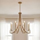 Savoy House Helen 1-8804-8-322 8-Lights 480W Warm Brass Chandelier