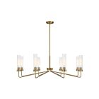 Savoy House Baker 1-8860-8-322 8-Lights 480W Warm Brass Chandelier
