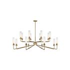 Savoy House Baker 1-8862-16-322 16-Lights 960W Warm Brass Chandelier